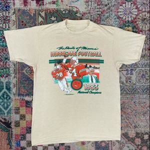 Vintage 1983 Vintage Miami Hurricanes Football National Champs Shirt